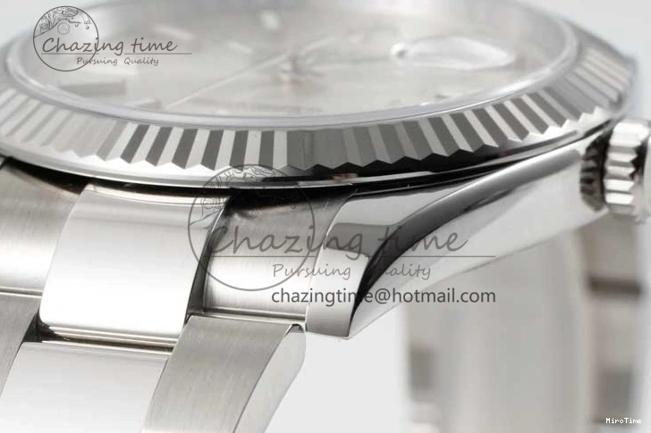 MiroTime 0113 DateJust 41 126334 Clean 1:1 Best Edition 904L Steel Silver Stick Dial on Oyster Bracelet VR Modern 2434